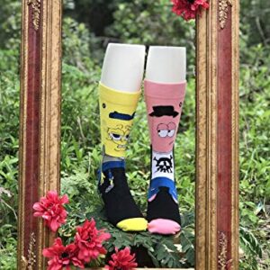 Odd Sox, SpongeBob and Patrick Hipster, Novelty Crew Socks, Wacky Crazy Fun 90s