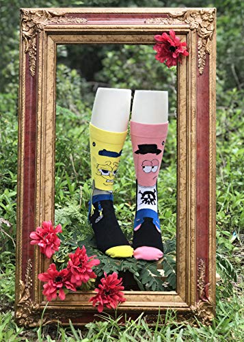 Odd Sox, SpongeBob and Patrick Hipster, Novelty Crew Socks, Wacky Crazy Fun 90s