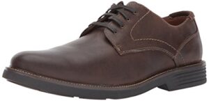 dockers mens parkway leather dress casual oxford shoe with stain defender, dark brown, 11 w