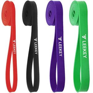 leekey resistance band set, pull up assist bands with non-slip texture-stretch resistance band exercise bands - mobility band powerlifting bands for resistance training