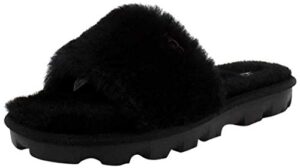 ugg women's cozette slipper, black, 7