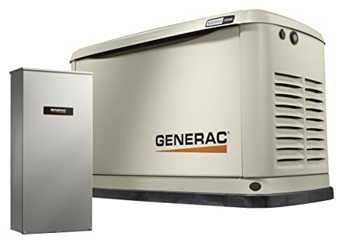 Generac 7043 22kW Air Cooled Guardian Series Home Standby Generator with 200-Amp Transfer Switch - Comprehensive Protection - Smart Controls - Versatile Power - Wi-Fi Connectivity - Real-Time Updates