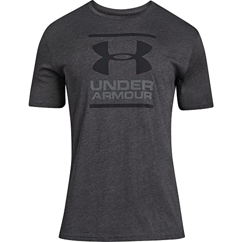 Under Armour mens Global Foundation Short-sleeve T-shirt , Charcoal Medium Heather (019)/Black , XX-Large