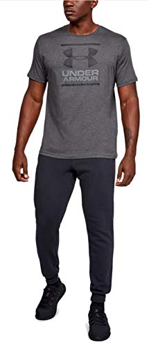 Under Armour mens Global Foundation Short-sleeve T-shirt , Charcoal Medium Heather (019)/Black , XX-Large