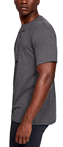 Under Armour mens Global Foundation Short-sleeve T-shirt , Charcoal Medium Heather (019)/Black , XX-Large