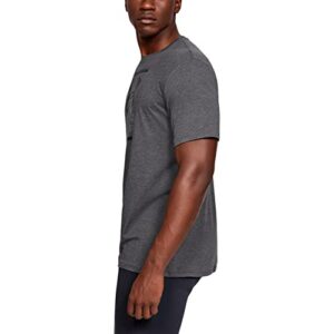 Under Armour mens Global Foundation Short-sleeve T-shirt , Charcoal Medium Heather (019)/Black , XX-Large