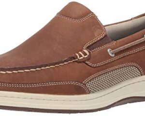 Dockers Men's Tiller Boat Shoe, Dark Tan, 10 W US