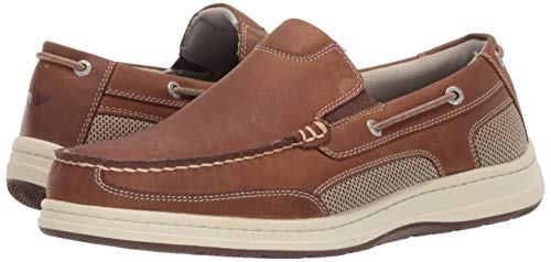 Dockers Men's Tiller Boat Shoe, Dark Tan, 10 W US