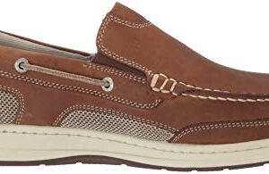 Dockers Men's Tiller Boat Shoe, Dark Tan, 10 W US