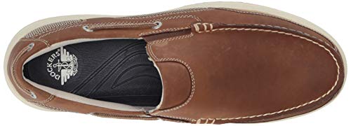 Dockers Men's Tiller Boat Shoe, Dark Tan, 10 W US