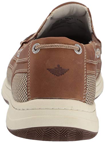 Dockers Men's Tiller Boat Shoe, Dark Tan, 10 W US