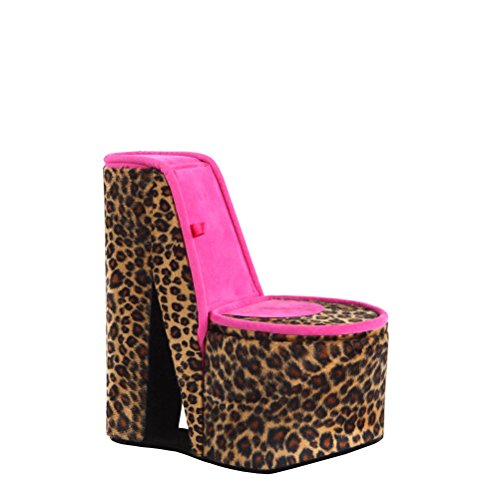 Ore International HBB1841 High Heel Shoe Hidden Jewelry Box, Cheetah Print, 9"