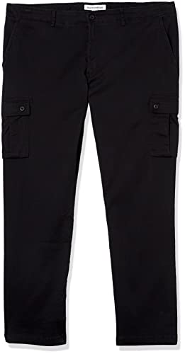 Amazon Essentials Men's Slim-Fit Stretch Cargo Pant, Black, 36W x 28L