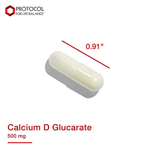 Protocol For Life Balance - Calcium D Glucarate 500mg - Supports Detoxification, Promotes Liver Detox, Breast, Colon and Prostate Health - 90 Vegetable Capsules