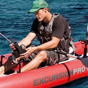 INTEX 68309EP Excursion Pro K2 Inflatable Kayak Set: Includes Deluxe 86in Aluminum Oars and High-Output Pump – SuperTough PVC – Adjustable Bucket Seat – 2-Person – 400lb Weight Capacity