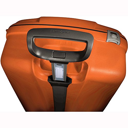 Samsonite 40859-2525 F'Lite GT 31 Inch Spinner Zipperless Suitcase - Orange Bundle w/Deco Gear Luggage Accessory Kit (10 Item)