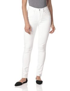 levi's women's 721 high rise skinny jeans, soft clean white, 29 (us 8) m
