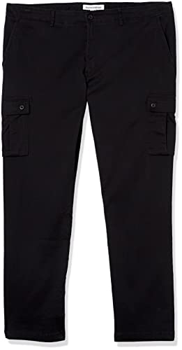 Amazon Essentials Men's Slim-Fit Stretch Cargo Pant, Black, 32W x 30L