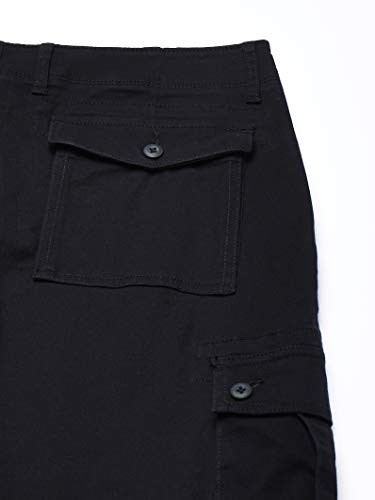 Amazon Essentials Men's Slim-Fit Stretch Cargo Pant, Black, 32W x 30L