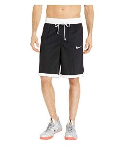nike men's dry fit elite basketball shorts black/white size large