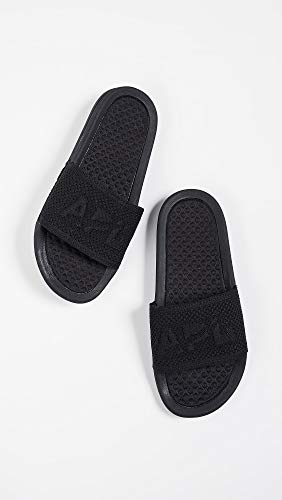 APL: Athletic Propulsion Labs Women's Big Logo TechLoom Slide Sandals, Black, 8 Medium US