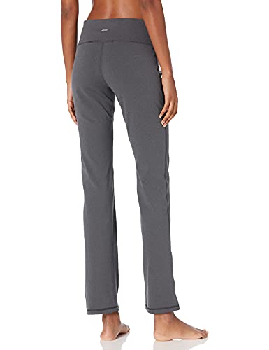 Amazon Essentials Women's Studio Sculpt Slim Bootcut Pant (Available in Plus Size), Charcoal Heather, Large