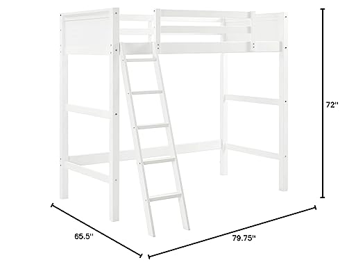 DHP Wood Loft Style Bunk Bed, Twin