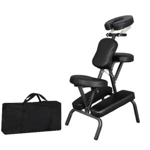 lemy portable massage chair adjustable lightweight tattoo chair high weight capacity foldable spa chair w/carrying bag