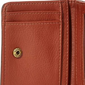 Fossil Women's Logan Leather Wallet RFID Blocking Small Bifold, Brown (Model: SL7829200)