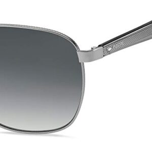 Fossil Men's FOS 2081/S Pilot Sunglasses, Matte Ruthenium, 57mm, 17mm