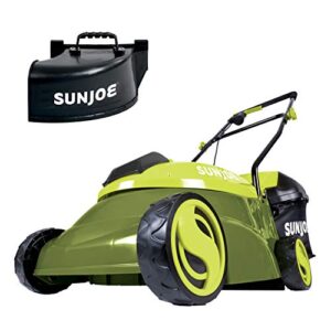 sun joe mj401c-pro 14-inch 28-volt cordless push lawn mower, w/rear discharge chute, pro version