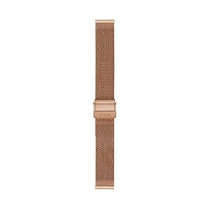 fossil women's 18mm mesh interchangeable watch band strap, color: rose gold (model: s181375)