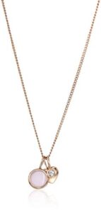 fossil women's rose gold-tone necklace, color: rose gold (model: jf03046791)
