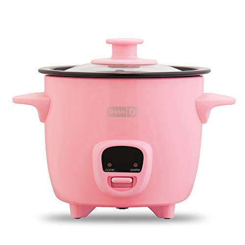 DASH Mini Rice Cooker Steamer with Removable Nonstick Pot, Keep Warm Function & Recipe Guide, Half Quart, for Soups, Stews, Grains & Oatmeal - Aqua