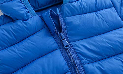 CECORC Winter Coats for Kids with Hoods (Padded) Light Puffer Jacket for Outdoor Warmth, Travel, Snow Play | Girls, Boys | Baby, Infants, Toddlers,18-24-30 Months, 2T, Blue