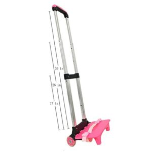 Backpack Hand Truck YUB Wheeled Cart Trolley Hand Aluminium Alloy Folding Trolley Cart for Schoolbag