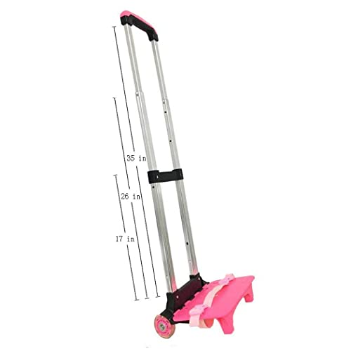 Backpack Hand Truck YUB Wheeled Cart Trolley Hand Aluminium Alloy Folding Trolley Cart for Schoolbag