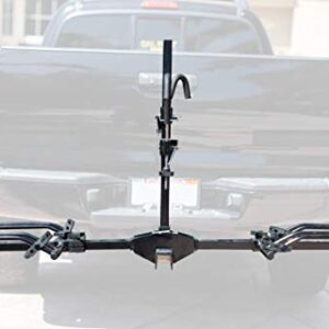 MaxxHaul 50027 Hitch Mount Bike Rack Platform Style 2-Bike Rack for Cars Trucks SUVs Minivans with Hitch Tightener