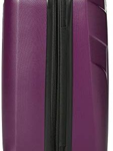 Samsonite Frontier Spinner Ladies Small Purple Polycarbonate Luggage Bag TSA Approved Q12050001