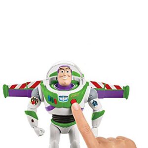 Toy Story Ultimate Walking Buzz Lightyear, 7 in Tall Figure with 20+ Sounds and Phrases, Walking Motion and Expandable Wings, Gift for Kids 3 Years and Older with Expandable Wings