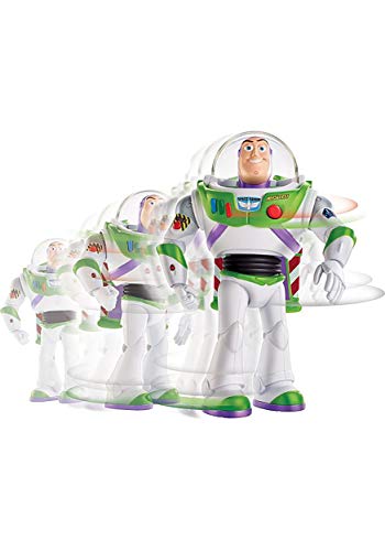 Toy Story Ultimate Walking Buzz Lightyear, 7 in Tall Figure with 20+ Sounds and Phrases, Walking Motion and Expandable Wings, Gift for Kids 3 Years and Older with Expandable Wings