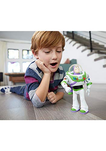 Toy Story Ultimate Walking Buzz Lightyear, 7 in Tall Figure with 20+ Sounds and Phrases, Walking Motion and Expandable Wings, Gift for Kids 3 Years and Older with Expandable Wings