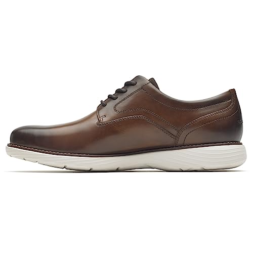 Rockport Men's Garett Plain Toe Oxford, Cognac, 13 W US