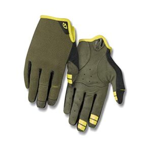 giro dnd mens mountain cycling gloves - olive (2021), x-large