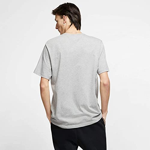 Nike Men's NSW Tee Just Do It Swoosh, Dark Grey Heather/Black, Small