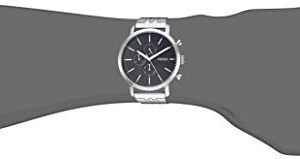 Fossil Men's Luther Quartz Stainless Chronograph Watch, Color: Silver (Model: BQ2328IE)