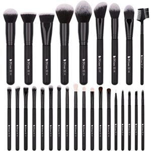 DUcare Professional Makeup Brushes Set 27Pcs Makeup Brush Set Premium Synthetic Kabuki Foundation Blending Face Powder Blush Concealers Eye Shadows Brushes