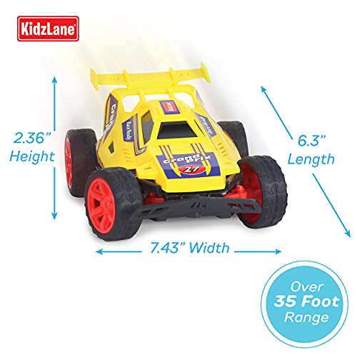 Kidzlane Kids Remote Control Cars – 2 Race Cars Racing Together with All-Direction Drive, 35 ft Range - Remote Control Car Set for Kids, Girls, Boys Boys 4-7, 8-12 Years Old