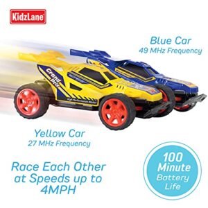 Kidzlane Kids Remote Control Cars – 2 Race Cars Racing Together with All-Direction Drive, 35 ft Range - Remote Control Car Set for Kids, Girls, Boys Boys 4-7, 8-12 Years Old