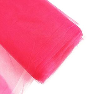 craft and party, inc. 54'' tulle (bolt 40 yard) fabric hot pink